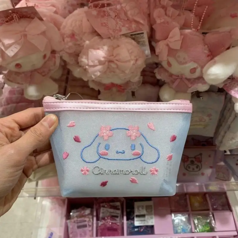 

Милая сумка для хранения пианино Hellokitty, маленькая сумка для хранения, Сетчатая Сумка для макияжа с вышивкой, Портативная сумка для ювелирных изделий для девушек