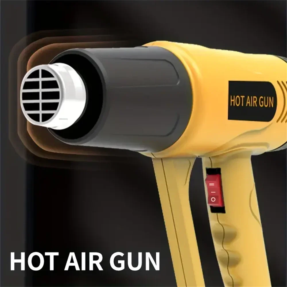 Hot Air Gun Heat Gun 2000W Handheld Industrial Grade Two Temperature Setting Home Decor Projects Crafting