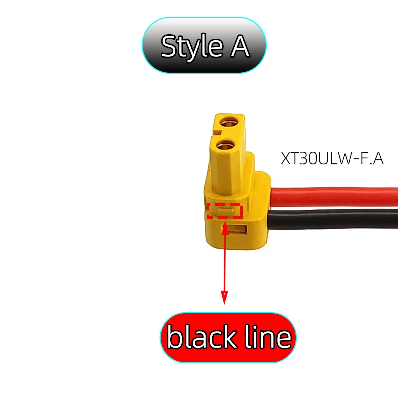 Connecteur XT30U Mâle 40cm 18AWG pour Batterie Drone