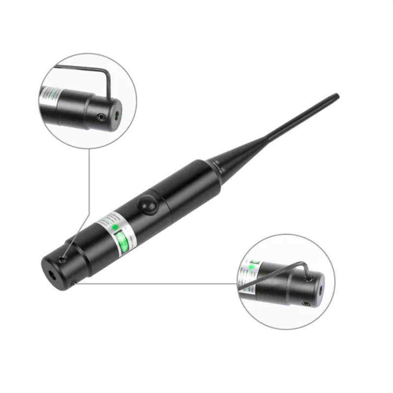 Laser Bore Sight Kit .177 .22 Caliber to .50 .64 Laser Collimator Universal Boresighter Battery Included