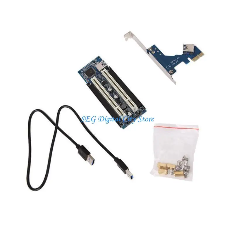 U75B 카드 PCIE-이중 PCI 확장 어댑터 커넥터 카드 데스크탑 확장 추가
