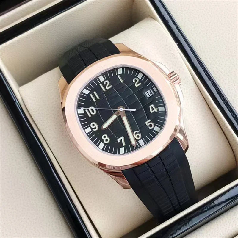 

Часы наручные мужские с автоматическим механизмом, роскошные деловые повседневные элегантные спортивные с зеркальным стеклом и сапфировым стеклом