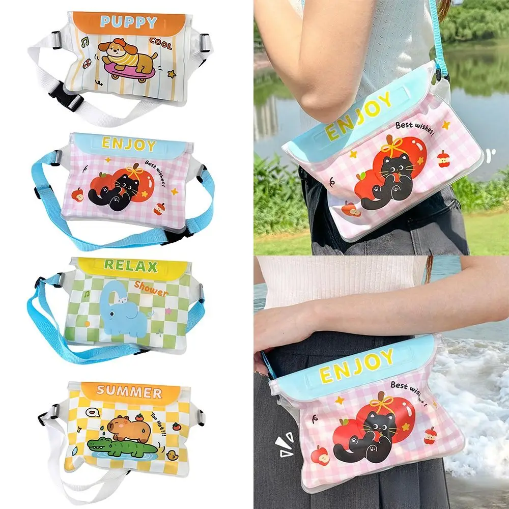 New Waterproof Mobile Phone Bag with Touch Screen Large Capacity Mobile Phone Case Adjustable Waist Bags Summer