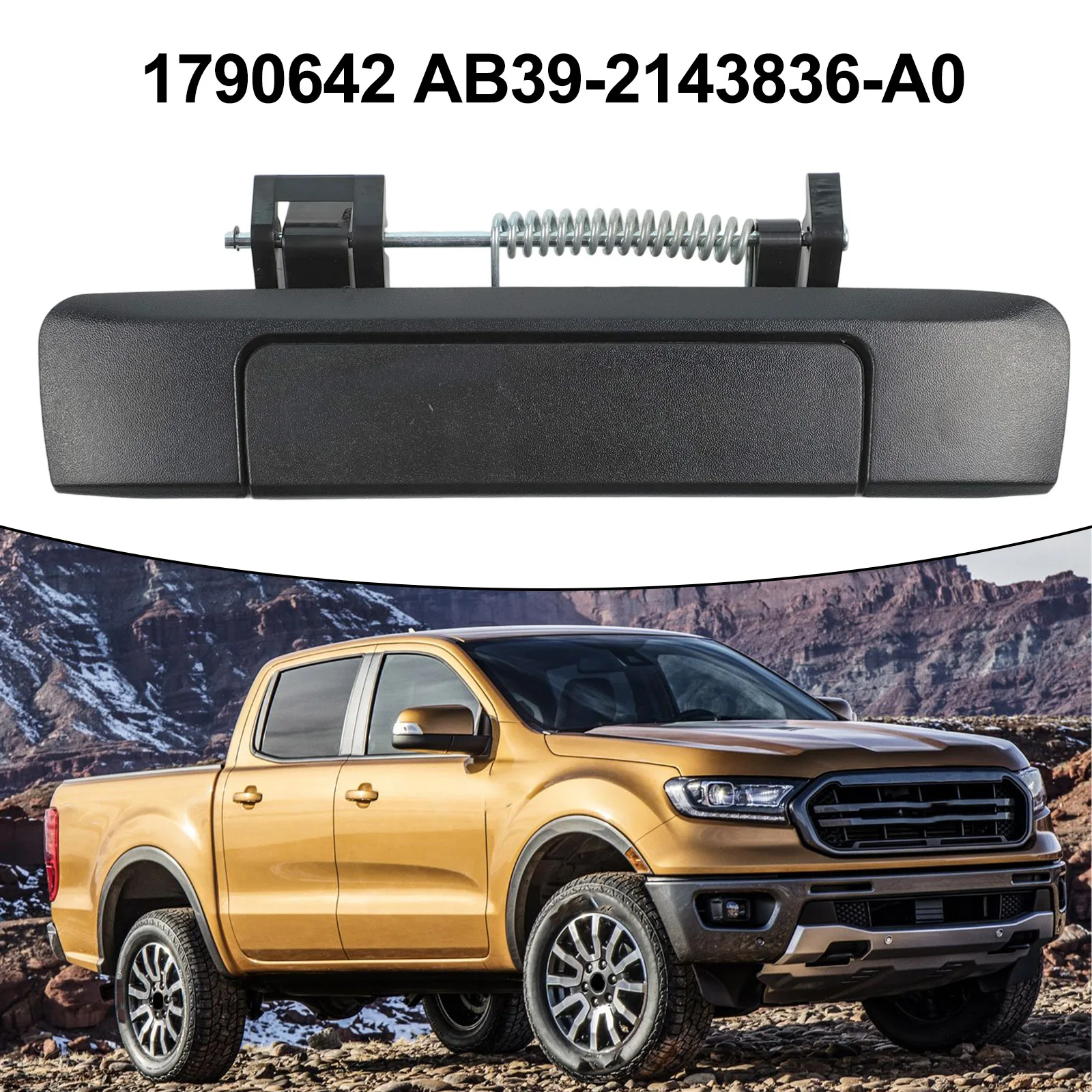 Tailgate Opening Handle Compatible With For Ford For Ranger Since Year 2011 Featuring A Key Hole No 1790642