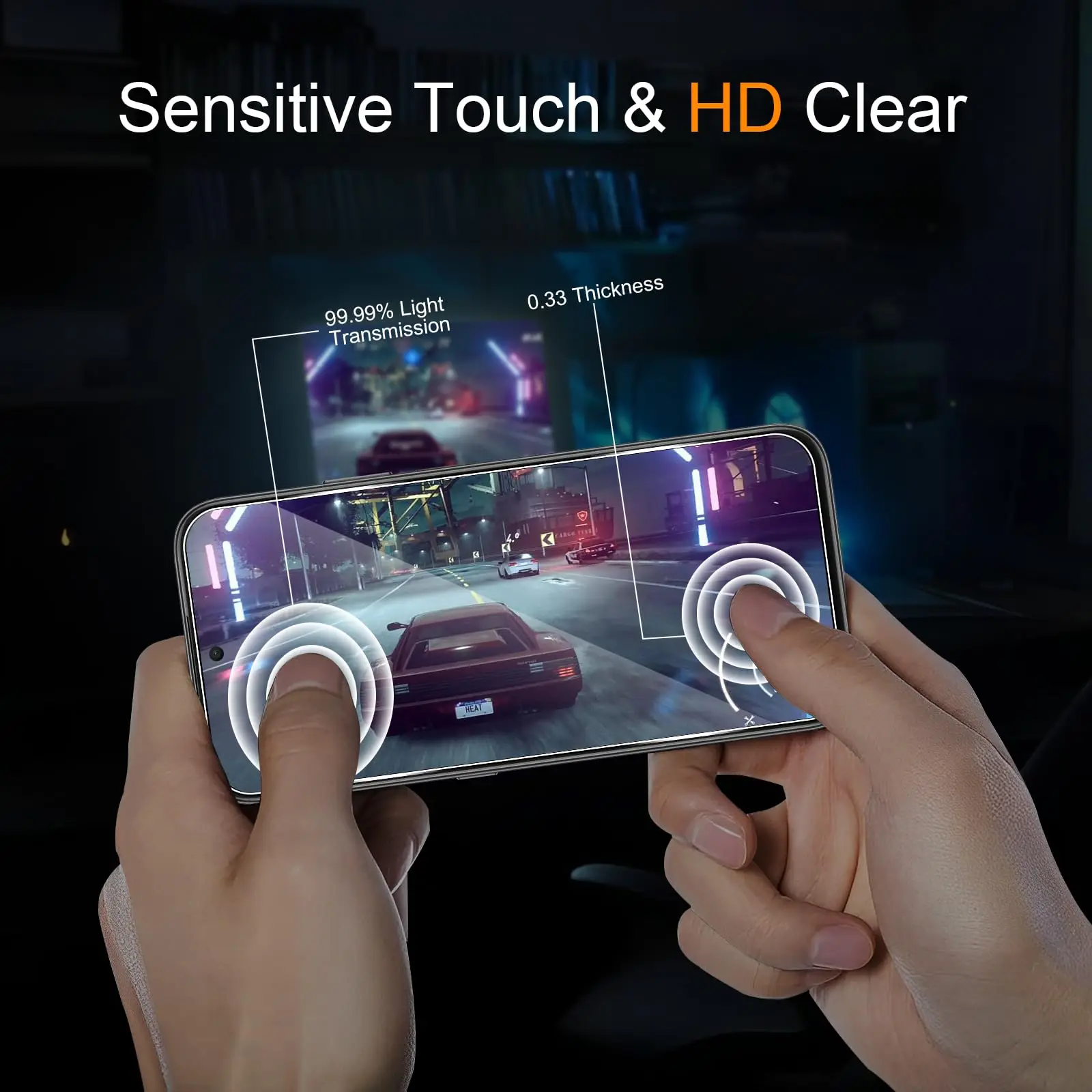 HONOR Smart Screen Protector Tempered Glass - Crystal HD, 9H Anti-Scratch, Case-Friendly Design