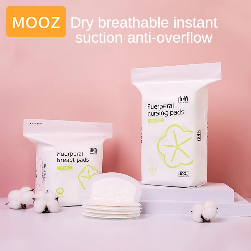 

100 шт., ультратонкие хлопковые вкладыши для грудного вскармливания