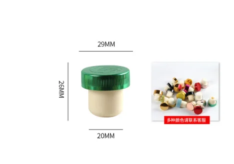 03 High molecular T-shaped cork wine bottle stopper sealing rubber wooden cork empty wine bottle cap metal stopper
