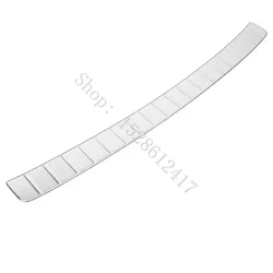 Stainless Steel Rear Bumper Protector Door Sill Scuff Plate - Premium Car Accessories (Silver)