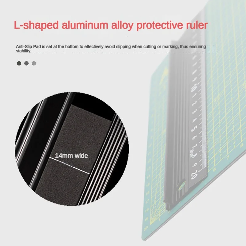 Multi-function Aluminum Alloy Hand Protective Non-slip Straight Ruler Wood Cutting Woodwork Stationery straight ruler metal ruler drawing ruler ruler set stainless steel ruler rotatable ruler folding ruler quilting ruler viewfinder ruler triangle ruler curve ruler cats paw ruler plastic ruler