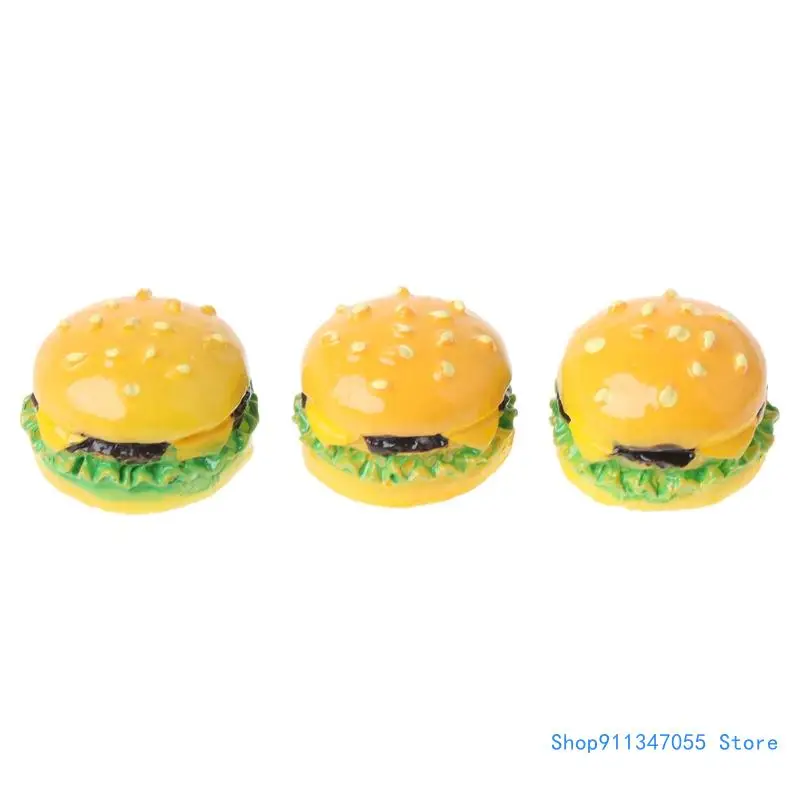 

Kids Interactive Puzzle Toy Dollhouse Hamburger Model Pretend for Play Resin Made Training Portable for Drop shipping