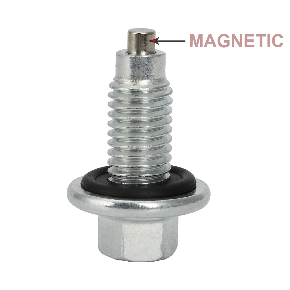 M12x1.75 MAGNETIC Oil Drain Plug w/ Gasket 65212 Chevorlet Ford Trucks Lincoln Mazda Buick Cadillac Ford GMC Pontiac