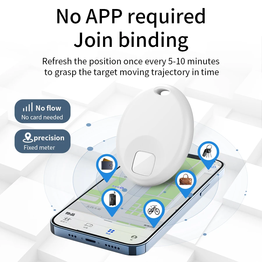 Mini Bluetooth GPS Tracker Device for IOS Apple Find My App Smart Air Tag Anti-Lost Reminder Key Luggage Backpack Kid Pet Finder gps locator key finder anti lost tracker anti lose tracker item locator anti lost locator key chain locator