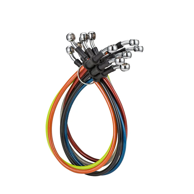 ブレーキオイルホース オートバイアクセサリー編組スチール油圧ブレーキラインクラッチオイルホースチューブ100 Mm- 5000 Mm  ブレーキオイルホース 90°-90° 100 Mm-5000 Mm オートバイ油圧ブレーキパイプラインクラッチオイルホース編組ケーブ バイクの ブレーキライン ... バイクのブレーキライン オートバイアクセサリー油圧ブレーキホースオイルパイプライン90°-90°100 Mm-5000 Mmクラッチ