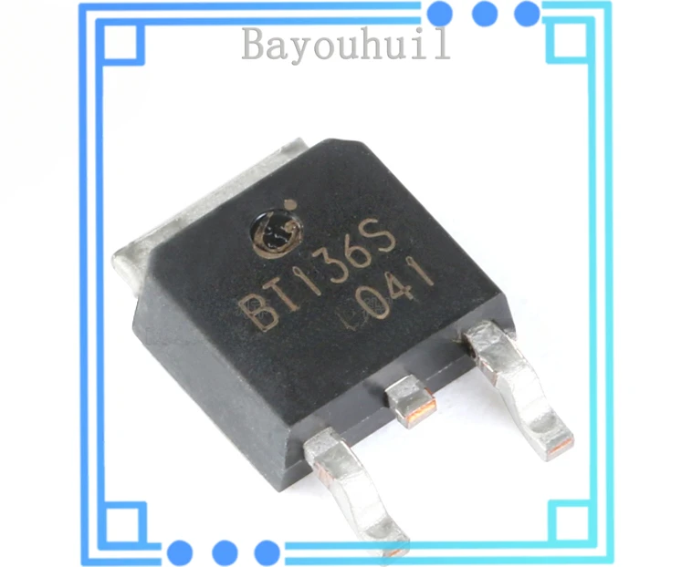 

10PCS Original Genuine Patch BT136S TO-252 6A 600V Three-terminal Two-way SCR