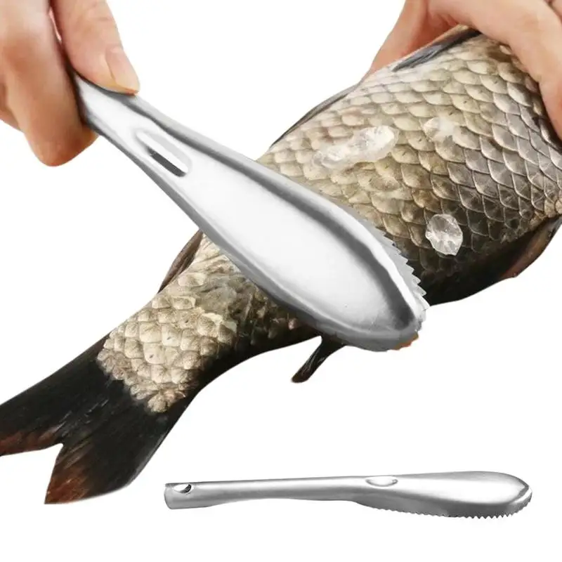Fish Scale Remover Cleaner Fish Descaler Tool Portable Sawtooth Descaler Tool for Cleaning Easily Remove Scales