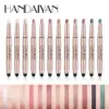 12 Colors Long Lasting Eye Shadow Pencil Set Silky Smooth Glitter Shimmer Matte Waterproof Highlighter Makeup Stick