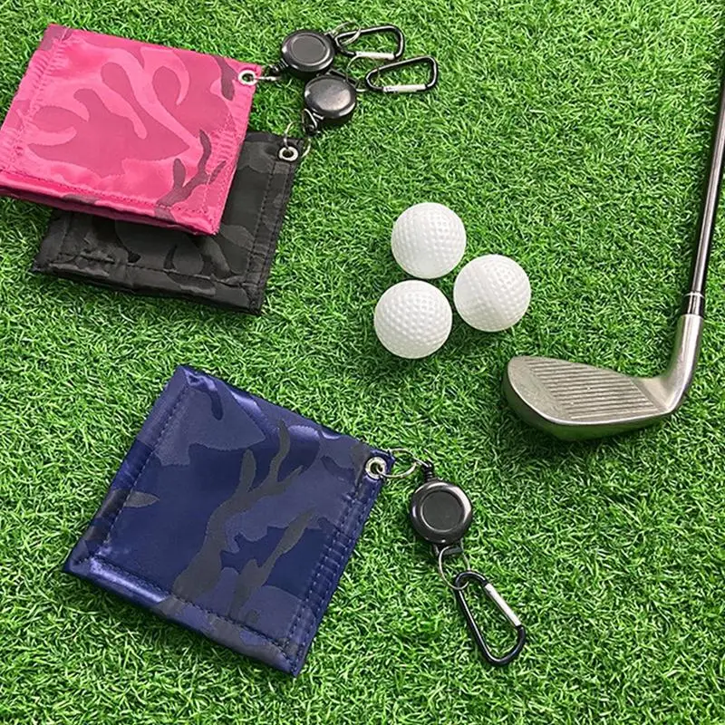 

Golf Towel For Golf Bag Portable Golf Bag Towel With Carabiner Clip Golf Course Exercise Towel Quickly Remove Sand Mud Dirt And