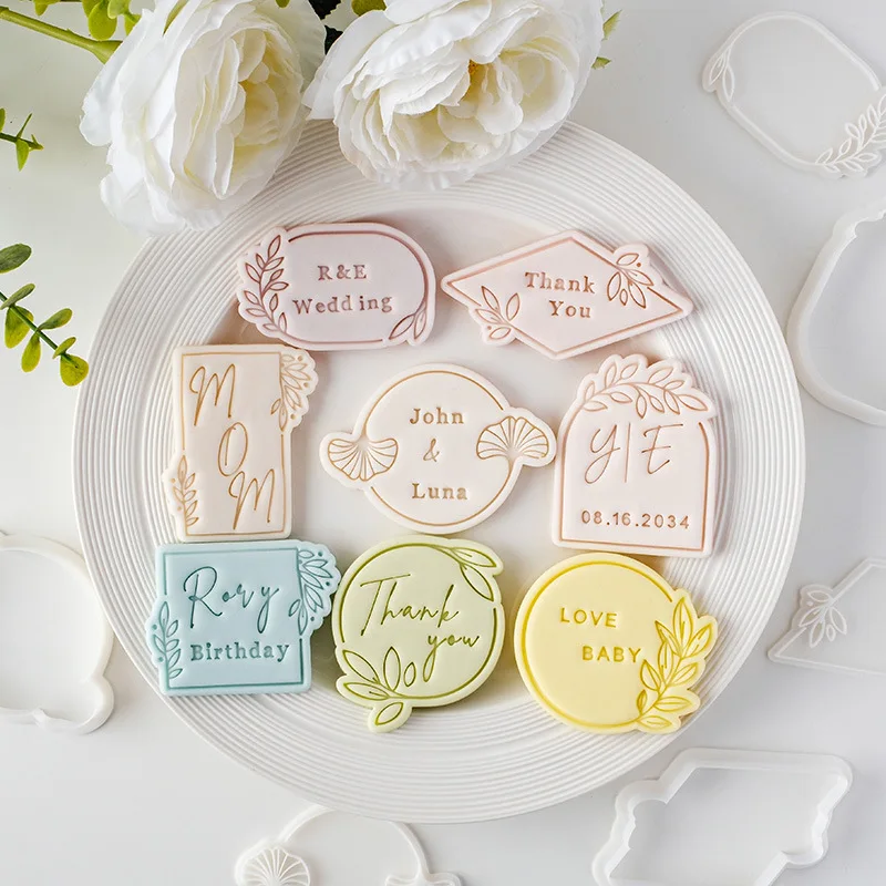 

Blessing Frame Cake Decorating Tool Cookie Press Stamp Embosser Biscuit Cutter Fondant Sugarcraft Cookie Cutters Mold