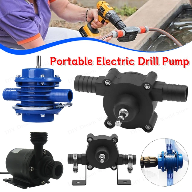 แบบพกพาไฟฟ้าเจาะปั๊มน้ํามันดีเซลปั๊มน้ําของเหลวมินิมือ Self-priming Liquid Transfer ปั๊มในครัวเรือนสวนกลางแจ้ง T 1