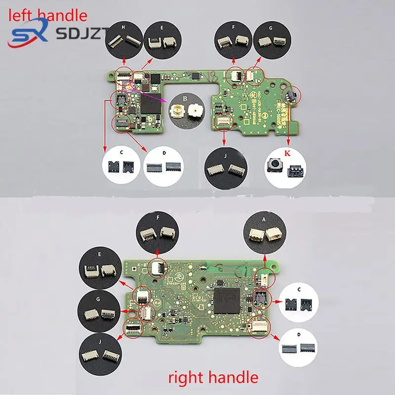 Joystick Slider Rail Connettore Batteria Presa Sl Sr L Zr Zl Nfc Flex Porta Cavo Compatibile Ninten Switch Joy-Con Console Schermo