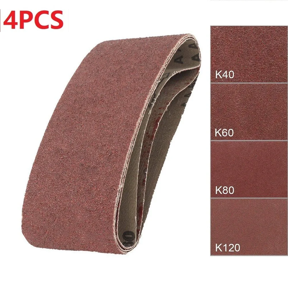 

Durable High Quality Sanding Belt Kits Machinery Metal Mixed Reddish Brown Resin Emery Cloth Tools Wood 3\\\\\\\"X18\\\\\\\"