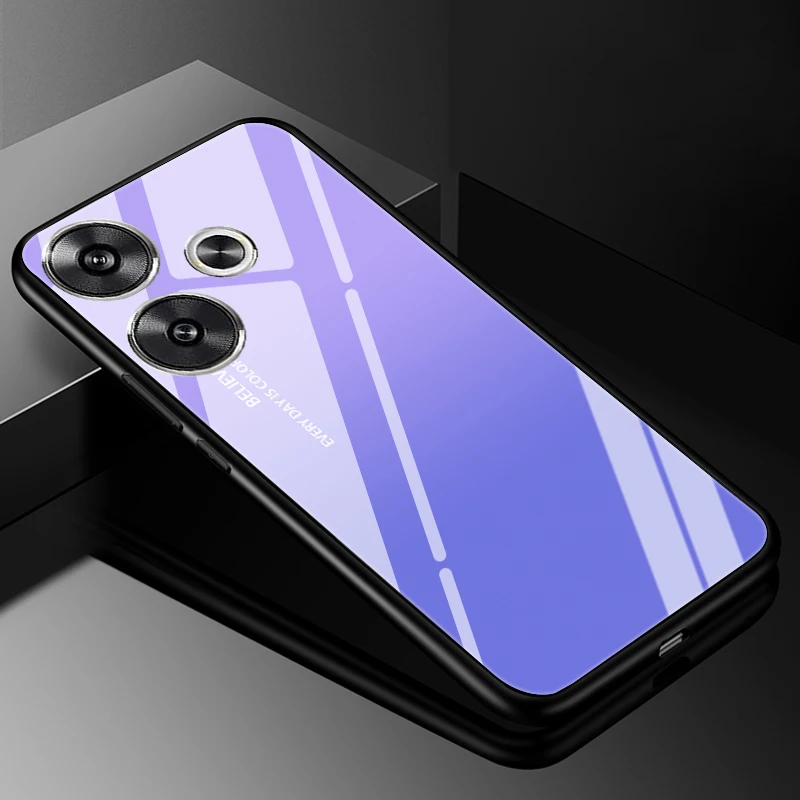 Premium Tempered Glass Hard Back Bumper Case Cover