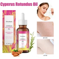 Huile de Cyperus Rotundus pour l'épilation, l'apaisement et l'hydratation de la peau, inhibiteur de croissance des poils des aisselles, des jambes et des bras, huile dépilatoire 1