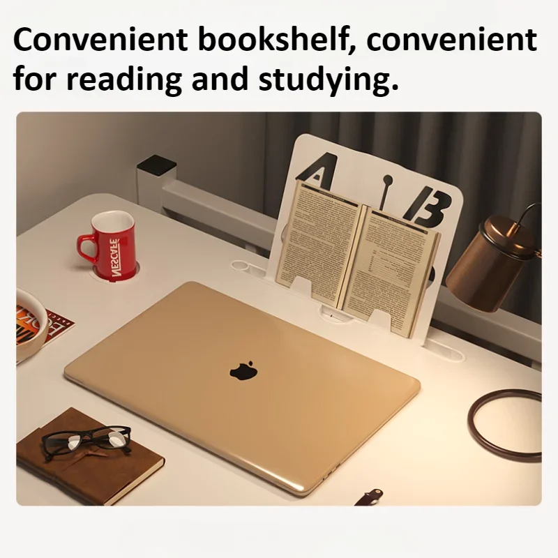 Laptop Desk Oversized Folding Table for Keyboard Dormitory Laptop Table Student Study with Book Shelf Cup Holder Drawer laptop desk stand