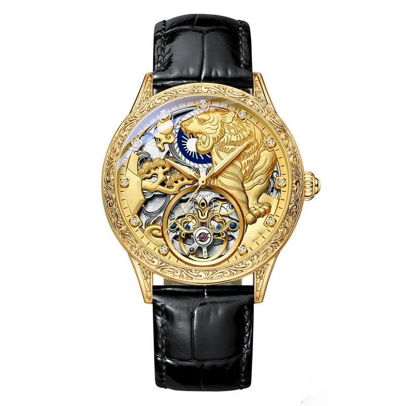 

Luminous Waterproof Male Mechanical Watches Stainless Steel Strap Fully Automatic Butterfly Buckle Mechanical Watches For Men's