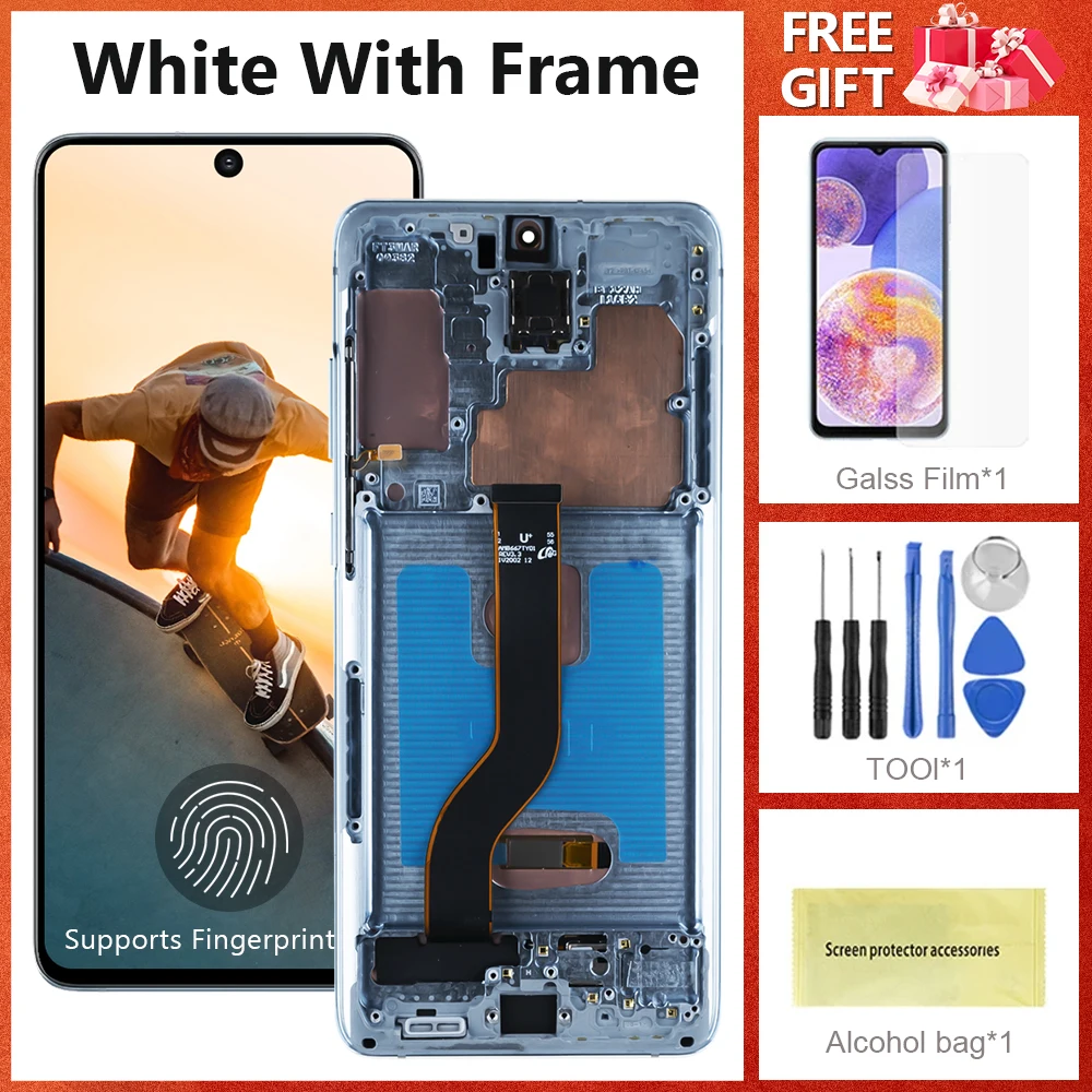 White With Frame
