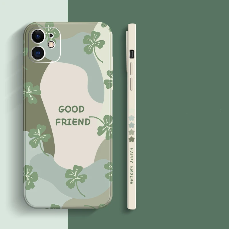 Colorful Cartoon Flower Silicone Shockproof Matte Phone Case