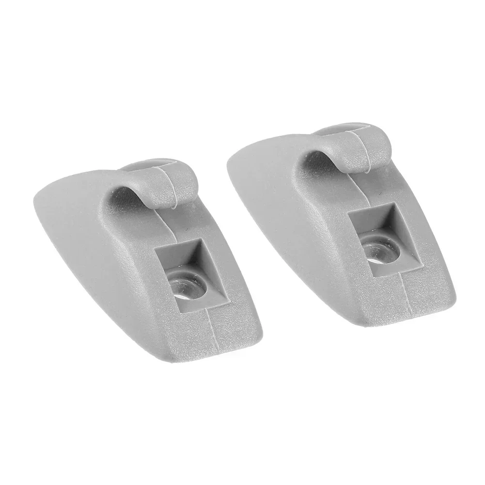Car Sun Visor Support Clip Retainer Hanger 2pcs For MK1 Gray 191857559 Sunshade Replacement Clips Light Shield Bracket Clip