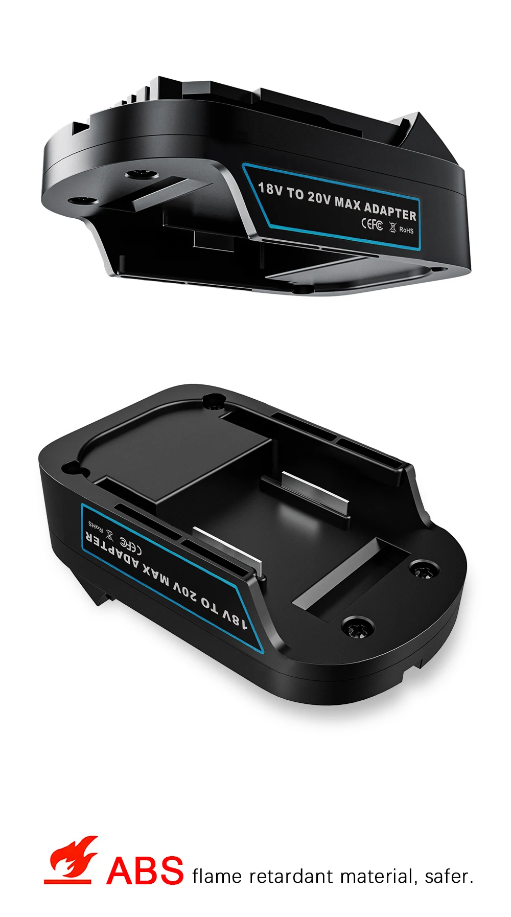 Battery Adapter for Makita 18V conversion to DEWALT 18V / 20V Batteries Power To