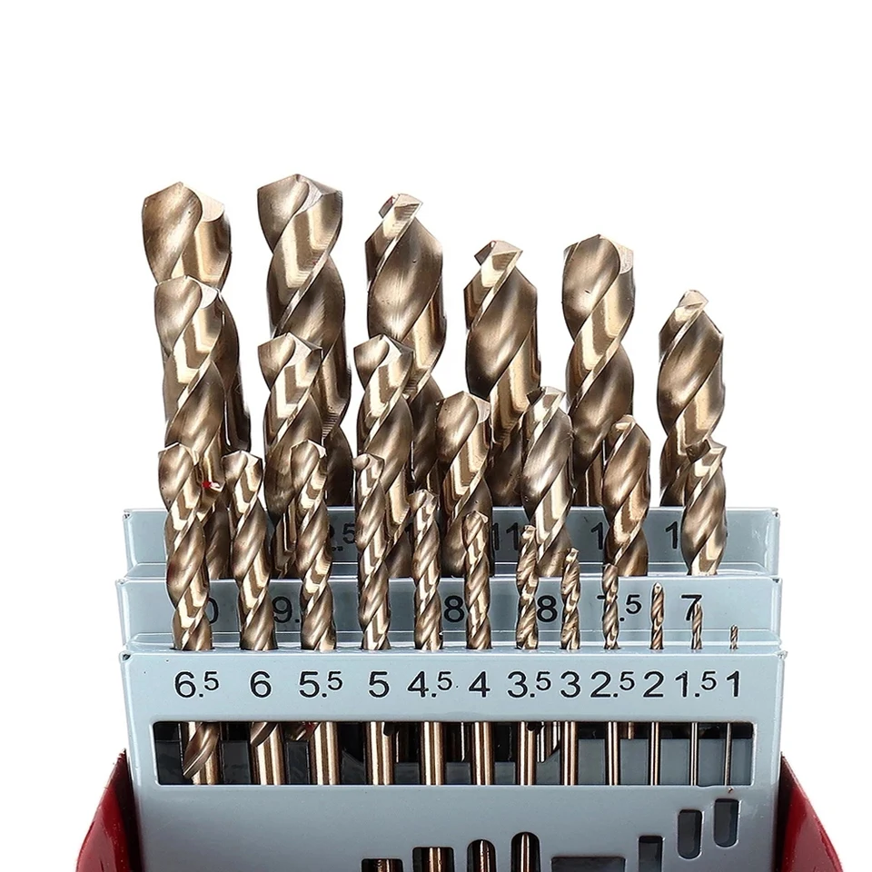 6pcs HSS Center Drill Bits Set - 60 Degree Angle, 1/1.5/2/2.5/3/5mm Sizes, For Metalworking, Lathe, Milling