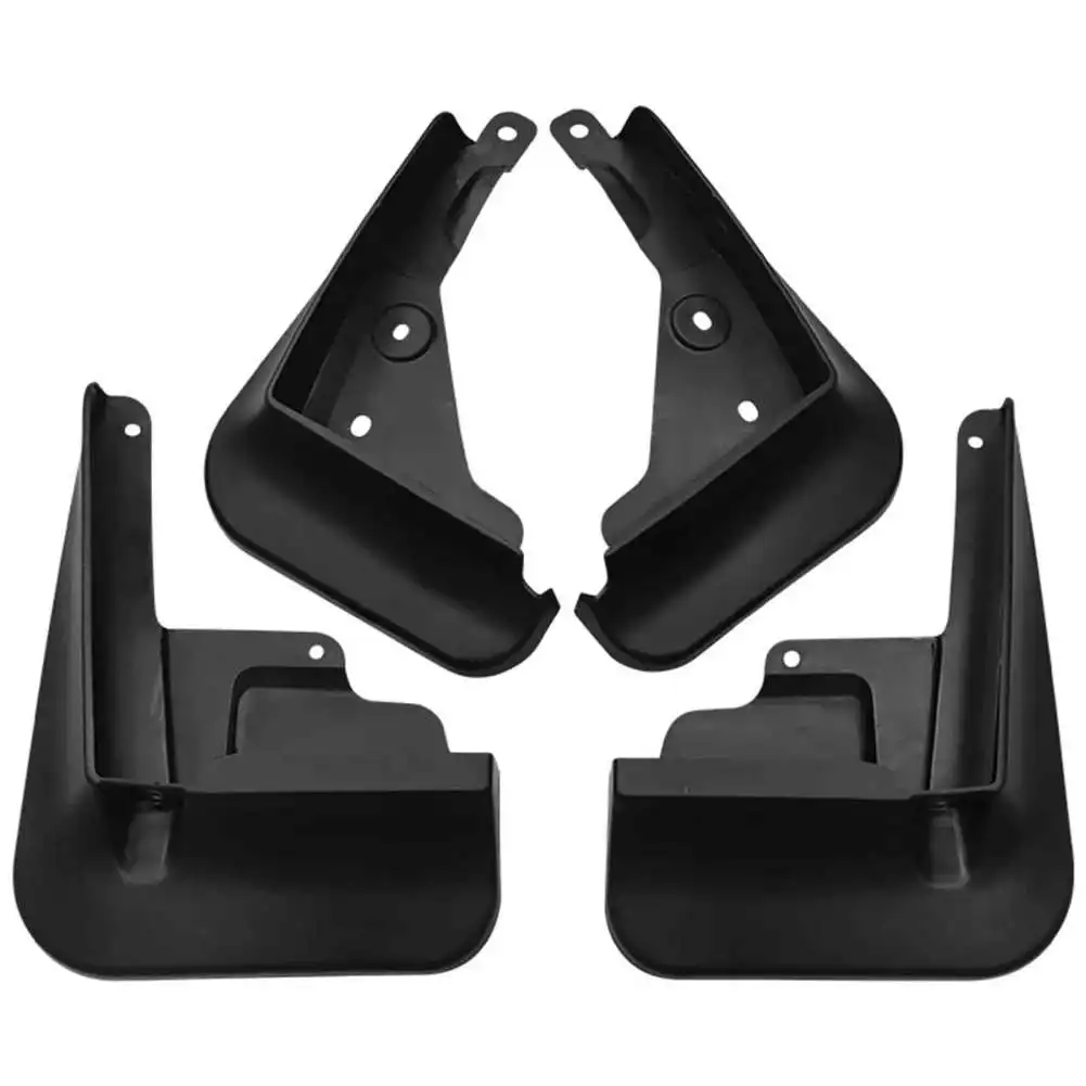 4Pcs Mud Flaps Mudflaps Splash Guards Body Protection Mud Guards Fender Front Rear (Driver Passenger Sides) Plastic Black