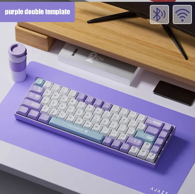 Purple white blue