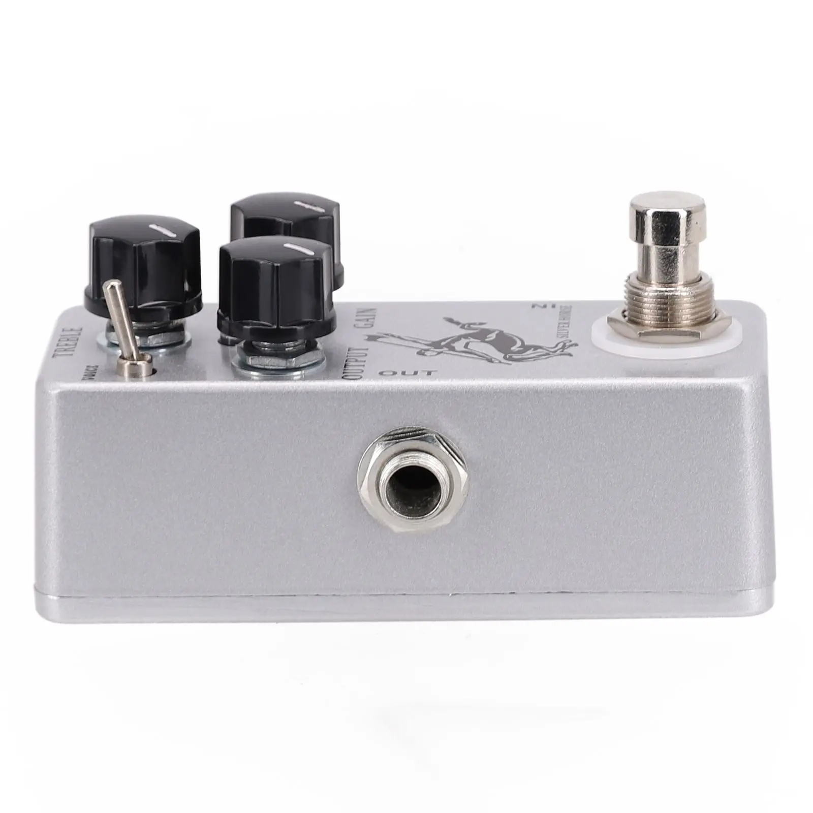 

Guitar Effect Pedal Horse MOSKY Metal OUTPUT Overdrive Pedal Silver 3.7 * 1.5 * 1.3in TREBLE 9.3 * 3.8 * 3.2cm