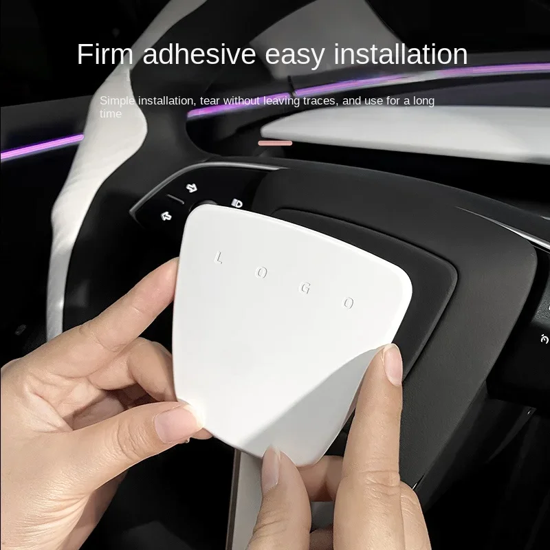 Steering Wheel Cover for Tesla Model 3 Highland White Interior Stickers Car Decoration Modification Accessories for New Model3 steering wheel cover