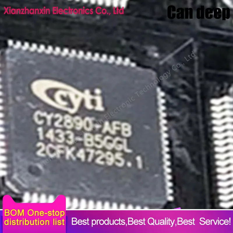 

1pcs/lot CY2890-AFB CY2890 QFP64 New original control chip