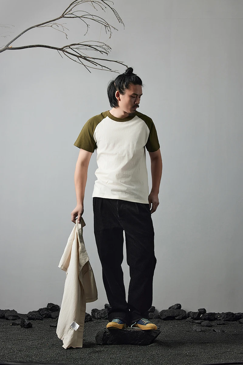 Akkad Kuti Japanese Retro Style Male, TShirts Student Casual Good Collocation Tee 100% Cotton - Uniqwear
