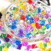 100 PCS Plastic Gems Ice Grains Colorful Small Stones Kids Acrylic Jewels Treasure Chests Crushed Crystal Diamonds Pretend Play 1