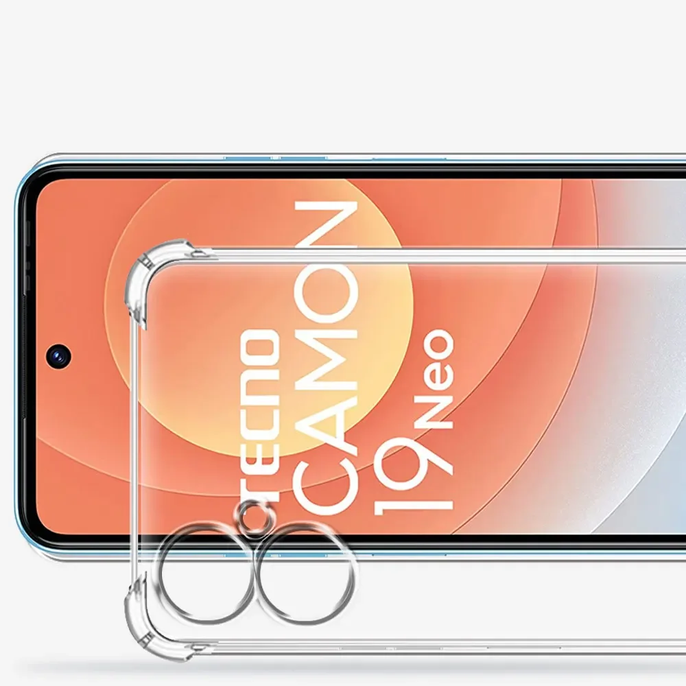 Silicone Soft Shockproof Clear Phone Case Cover