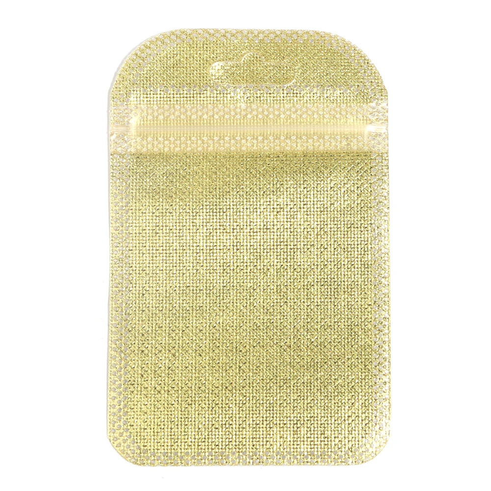 20-100pcs Holographic Ziplock Bags Iridescent Composite Self Sealing Pouches For Jewelry Nail Art Gift Packaging Storage Supply