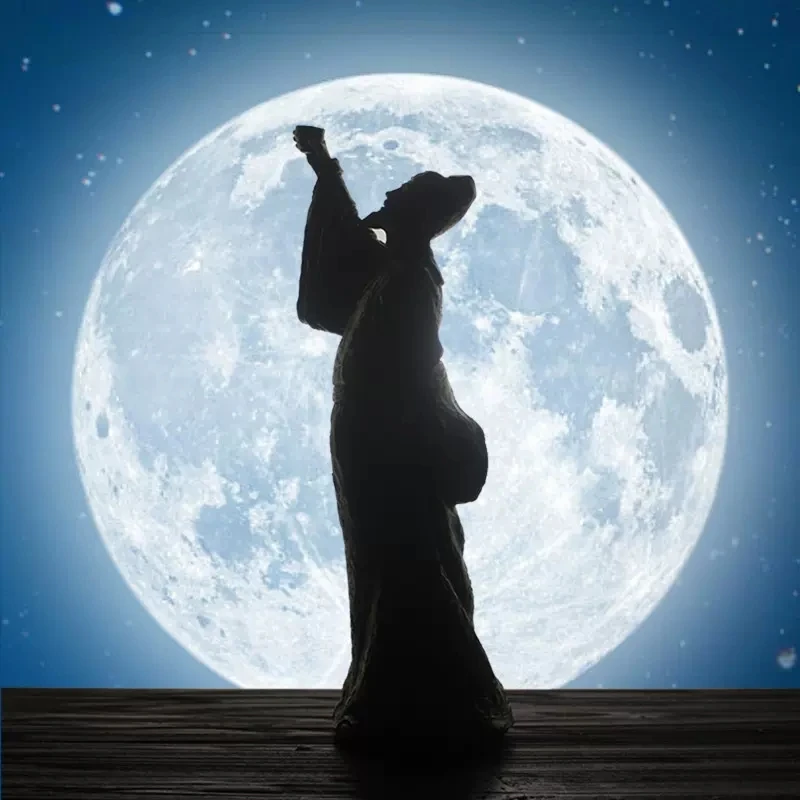 Li Bai Statue for Home Decoration, Ancient Chinese Figure, Checked Cabinet, Study Decoration, Craft Decorations, Creative