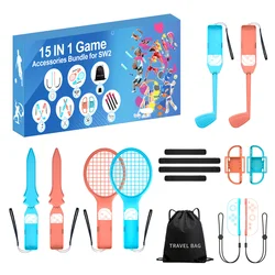 Ultimate Sports Accessories Kit: 15 - in - 1 Family Pack with Tennis Rackets, Sword Grips, and More (One Set)