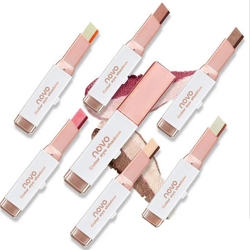 Eyeshadow Stick Stereo Gradien Shimmer Double Color Eye Shadow Cream Pen Waterproof eyeshadow stick eye shadow stick