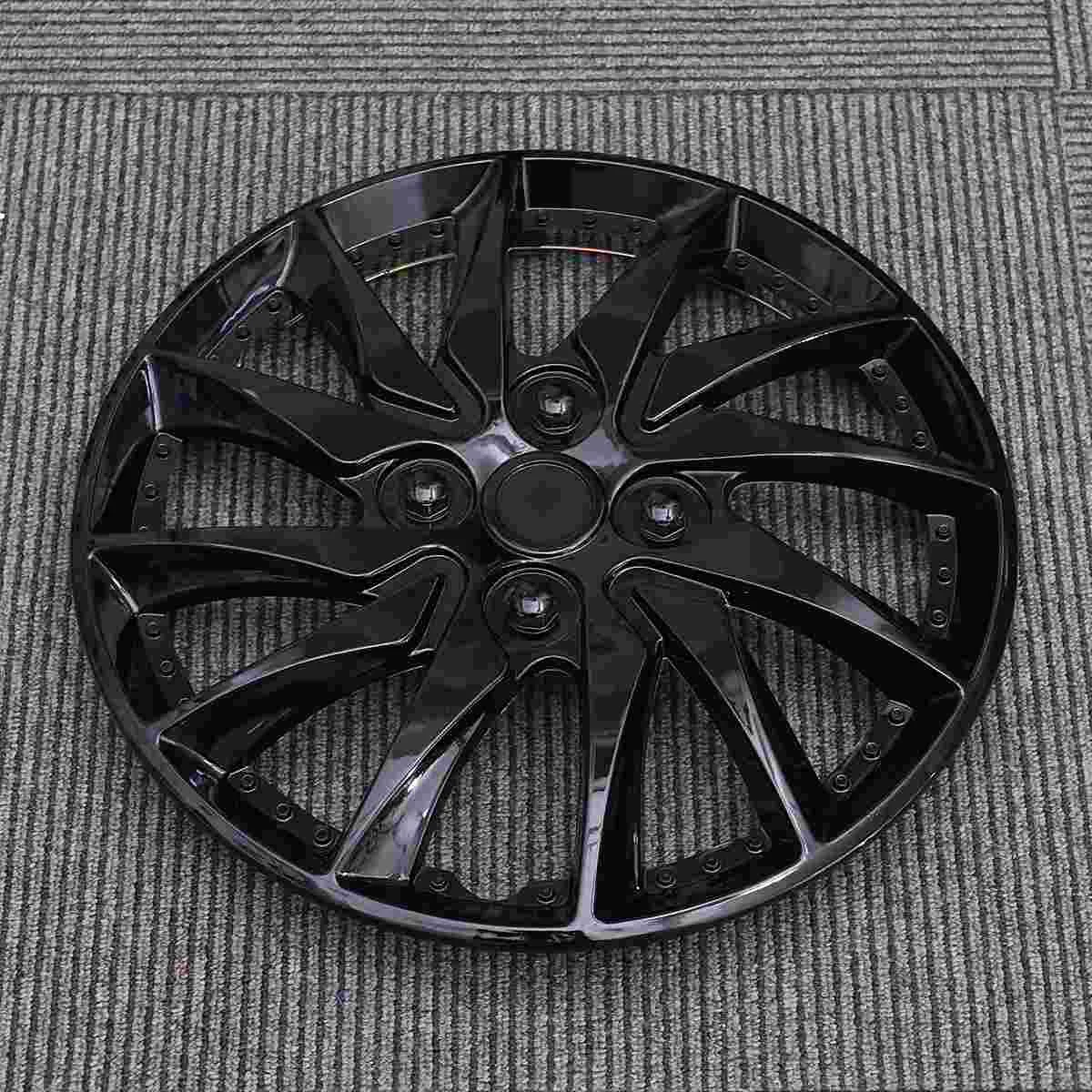 

14 Inch Hubcaps Wheel Cover Car Wheel Caps Hubcap Case for Car Hub Auto Refit Accessories ( Black )