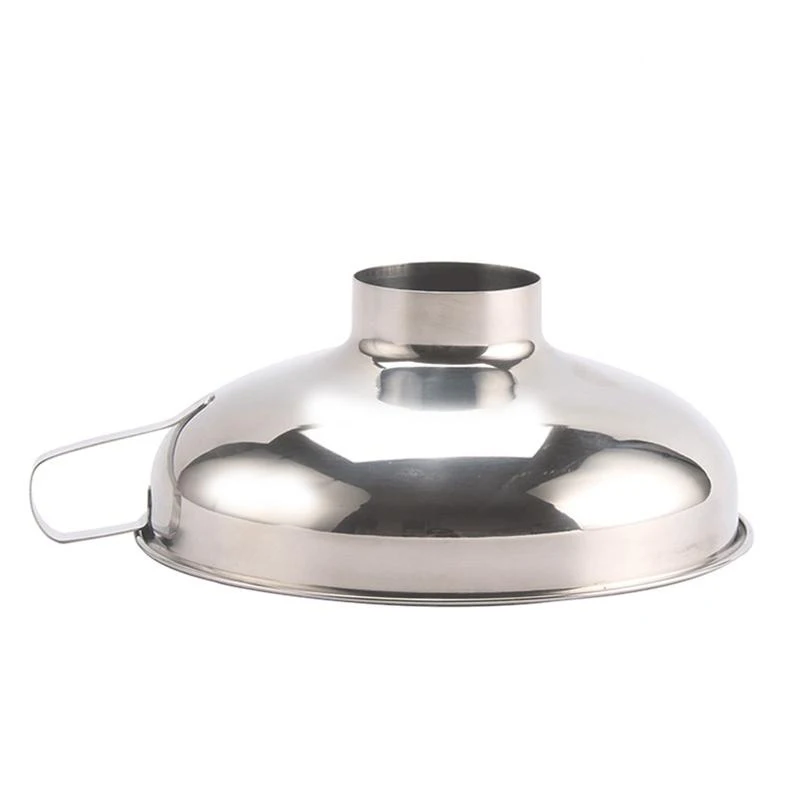 Stainless Steel Wide Mouth Canning Funnel Hopper Thick Salad Dressing Funnel Wide-Mouth Can for Oil Wine Kitchen Cooking Tools,wide mouth funnel,stainless steel funnel,kitchen funnel,kitchen accessories