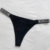 2025 nouvelle marque rose Sexy Lingerie femme sous-vêtements intimes ascenseur femmes culottes soutien-gorge strass lettre confort bref 5