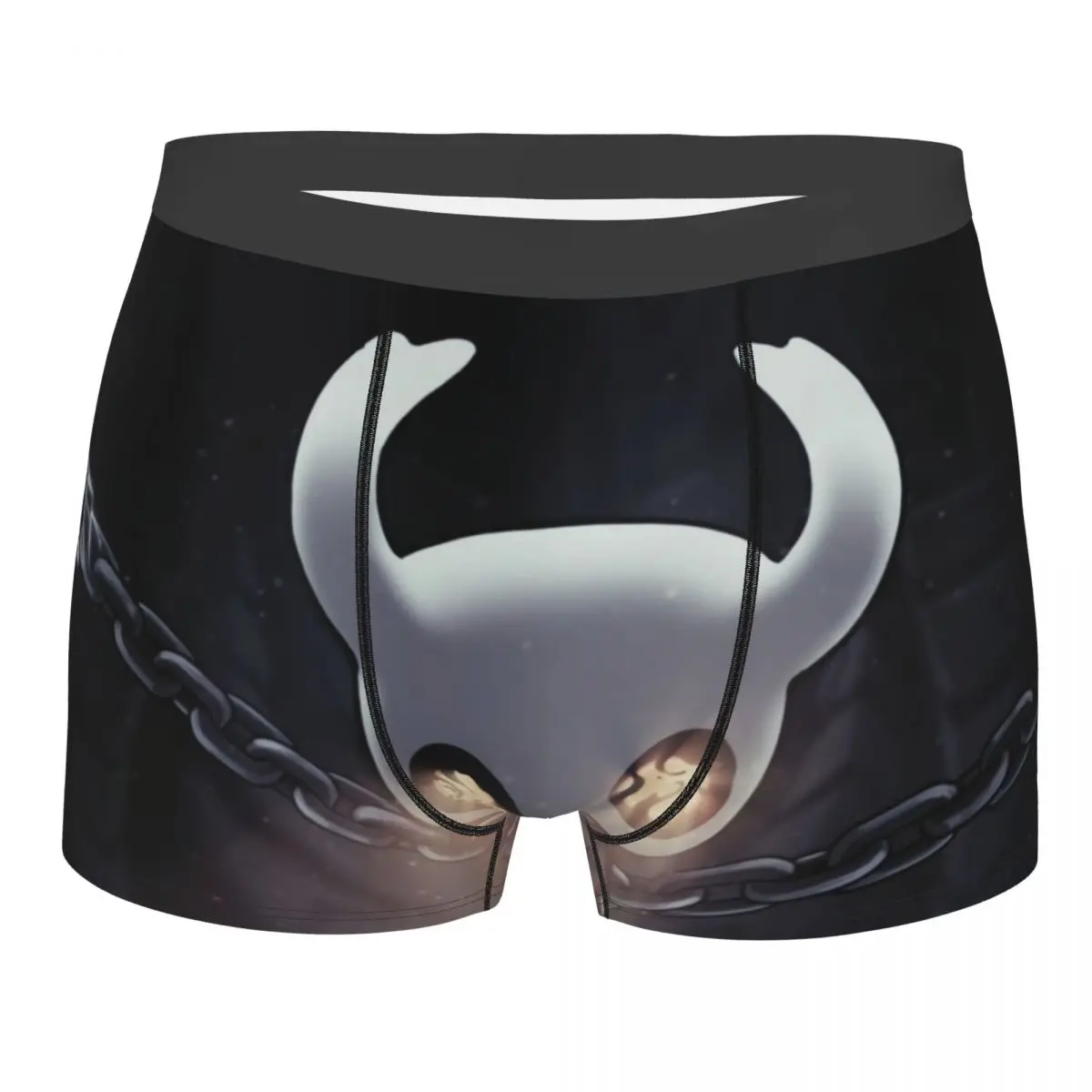 

Skull Man's Boxer Briefs Hollow Knight Game Breathable Creative Underwear High Quality Print Shorts Gift Idea